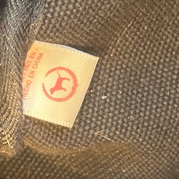 PINK EUC Classic Canvas Duffel Bag Black LOVE PINK Zipper - Picture 8 of 11